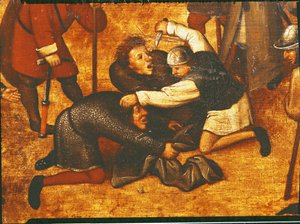 The Crucifixion (detail) by Pieter Brueghel the Younger